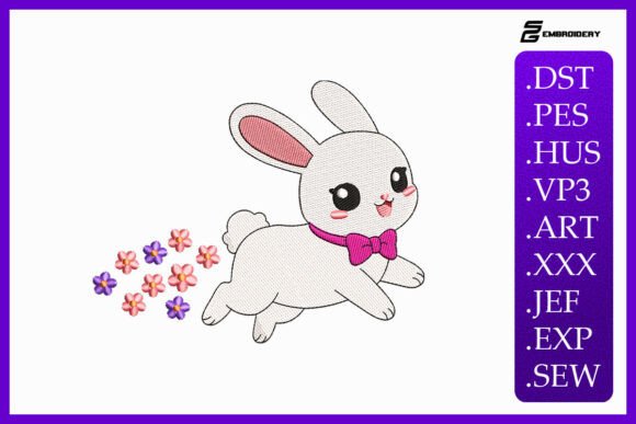 Cute Baby Bunny Running