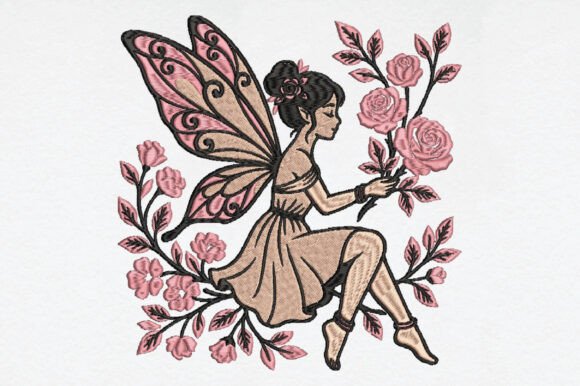 Cute Fairy Embroidery Design