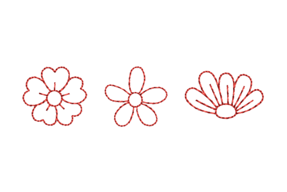 Floral Outline Redwork Bundle Review