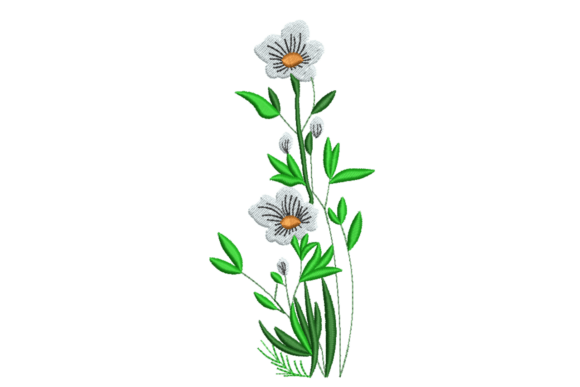 White Wildflower Stem Review
